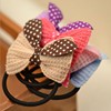 Cute hairgrip with bow, hair rope, hair accessory, Korean style, wholesale