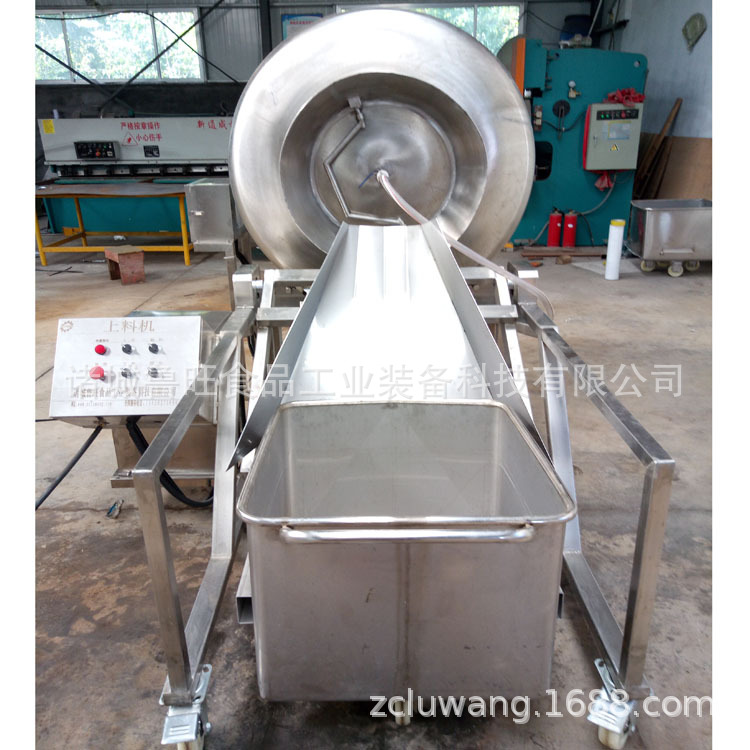 鸡鸭鹅牛羊肉类腌制机 自动上料滚揉机 不锈钢变频真空滚揉机