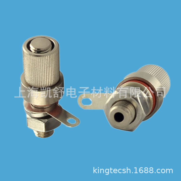 黄铜防水防尘接线柱 铜镀镍接地端子 等电位线接地柱 防水透气塞