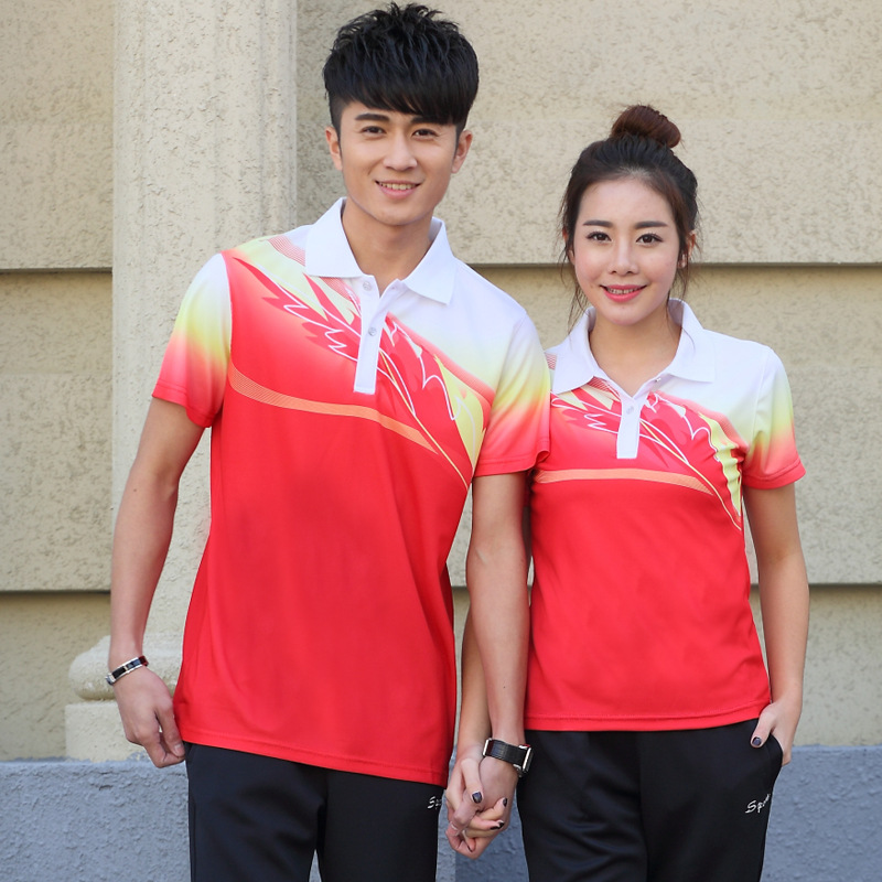 夏季羽毛球运动套装广场舞服装健身操表演服出场服户外团体服装|ru