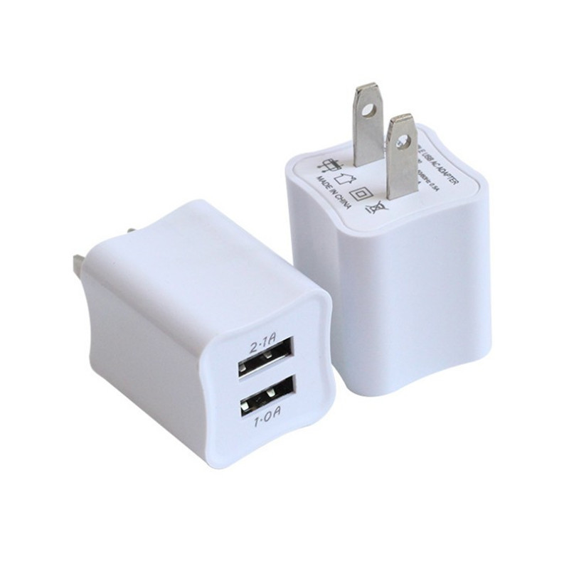 double USB Charger Charging head 1A 2.1A fast charge direct deal