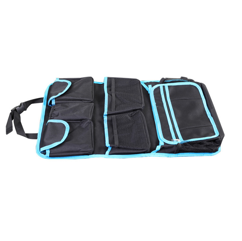 跨境专供 汽车座椅靠背收纳袋 椅背杂物收纳挂袋大容量牛津布耐脏