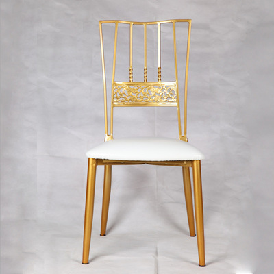 钢筋竹节椅金属钢筋椅酒店饭店金属餐椅户外婚礼椅子铁艺交叉椅子|ms