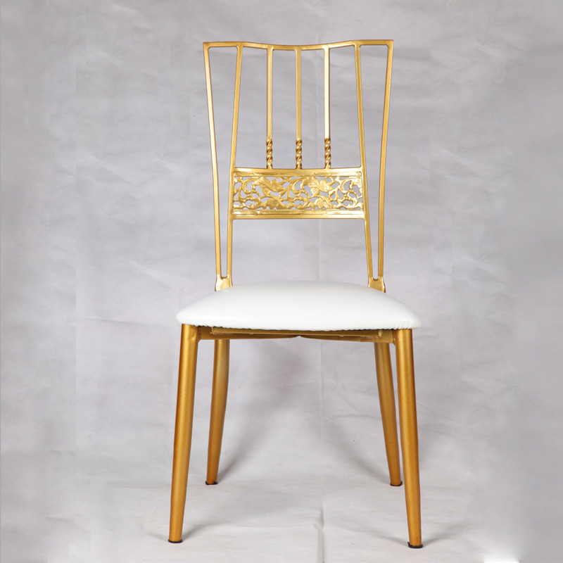 钢筋竹节椅金属钢筋椅酒店饭店金属餐椅户外婚礼椅子铁艺交叉椅子|ms