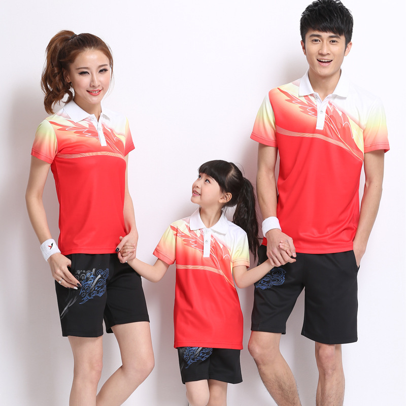 Summer Short-sleeved T-shirt Shorts Couple's Sportswear Suit Men's and Women's Children's School Uniform