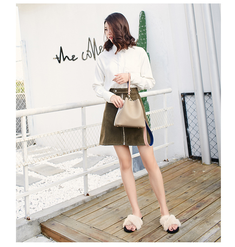 Single Shoulder Strap Strap Type Crossbody Bag Bags Type Women's Medium Pu Leather Solid Color Fashion Square Magnetic Buckle Crossbody Bag