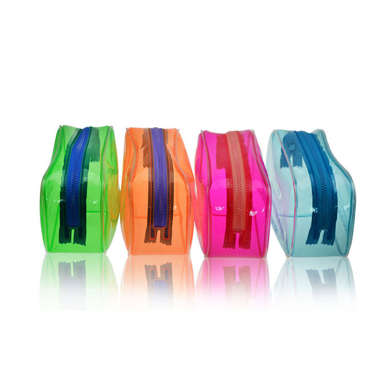 厂家直销PVC拉链收纳袋防水洗漱用品PVC袋加厚PVC化妆品拉链袋