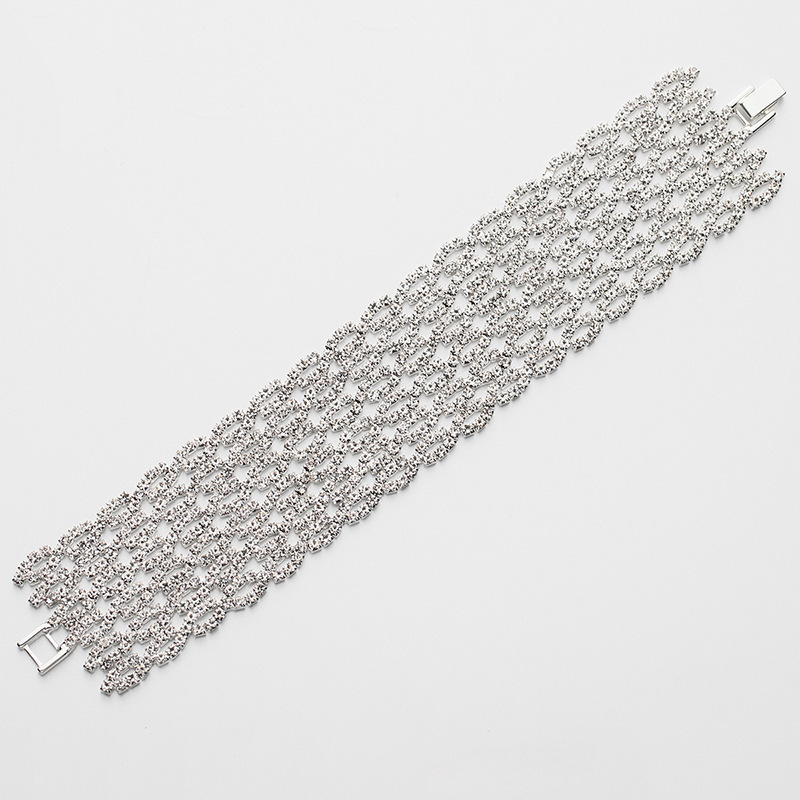 Bride Bridesmaid Casual Roman AAA Zircon Bracelet Bracelet European and American Korean Fashion Valentine's Day Women B151