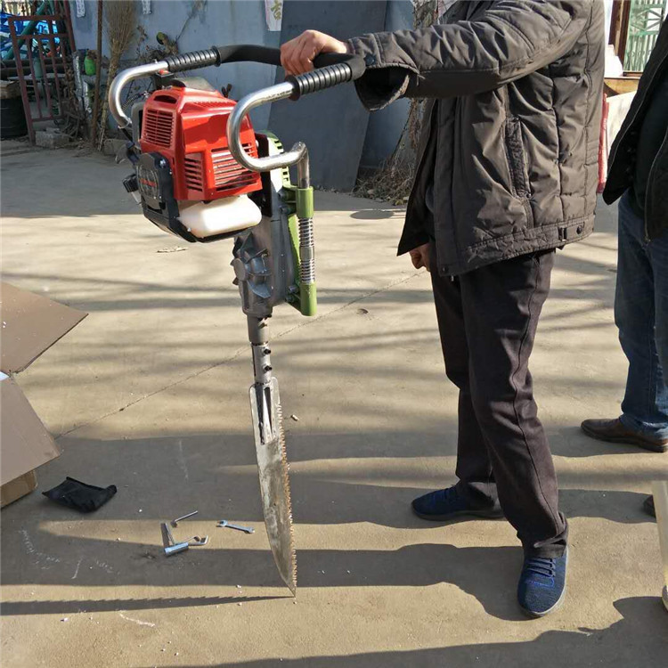 多功能苗圃移树断根机 带土球锯齿式起苗机 冲击式断根挖树机价格