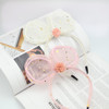 B149-5 with iron wire sequin pentagram mesh bowl hair hoop cute rabbit ears children baby head buckle