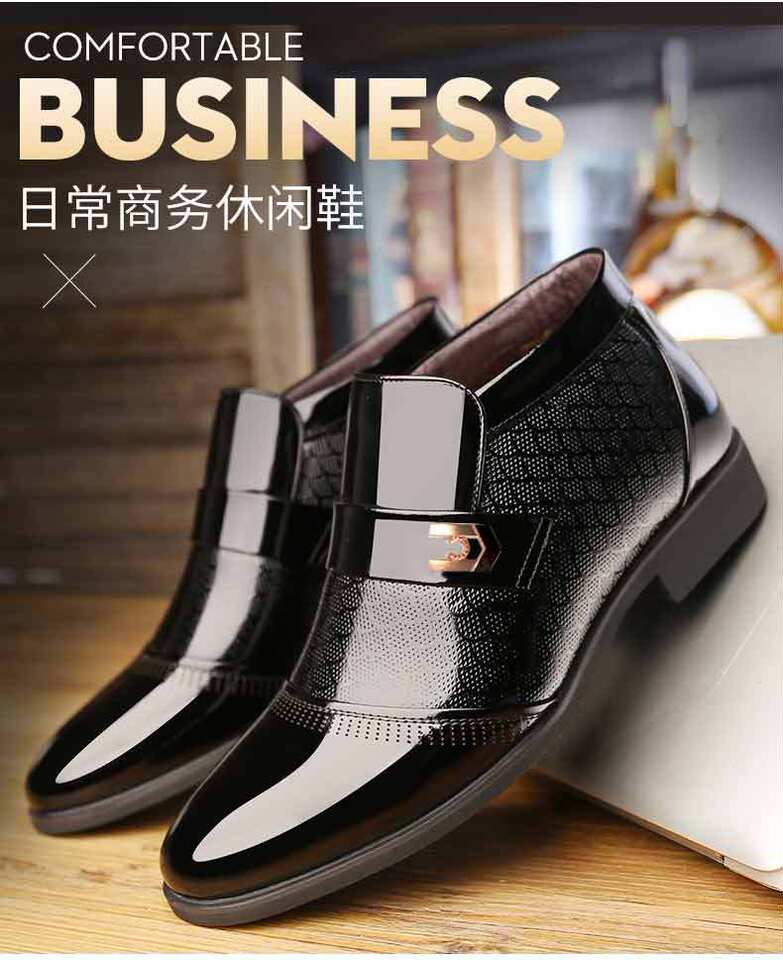 Giày bốt nam cao cổ mùa thu đông lót lông cừu giữ ấm, chống trơn trượt — Màu nâu, Màu đen chi tiết 2