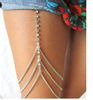 Foreign trade popular explosion jewelry personalized nightclub body chain simple and sexy full drill multi -layer leg chain