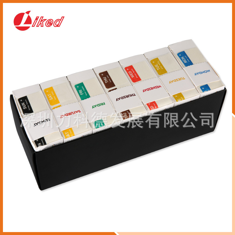 可溶性标签星期分配标签7卷组合包装 商标标签纸 包装用纸