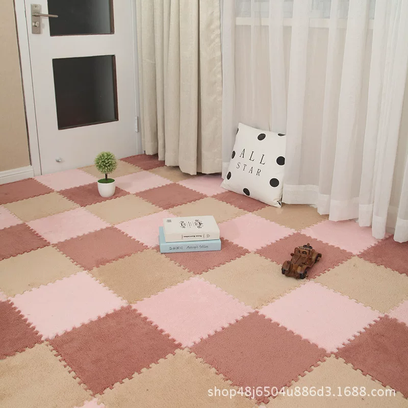 Интерлокующий коврик-пазл для пола, утолщённые 30×30 см мягкие панели для гостиной и игровой зоны