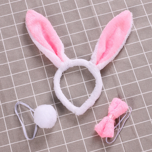 Wedding celebration supplies, blocking the door, tricking the bride, game props, funny bunny ear headbands, Halloween bunny girl costumes