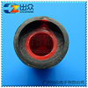 Factory volume knob AG2 black body red top Q15 height 17mm width 15mm (knob-hat-potentiometer)