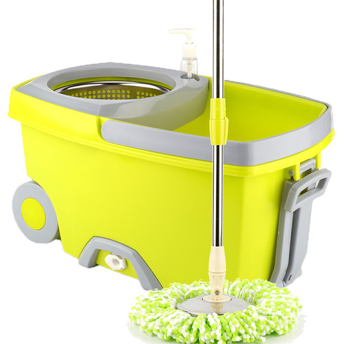 Mop wholesale manufacturer direct supply dual-drive rotating hand-pressed gift lazy mop bucket good god mop bucket