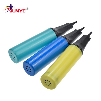 厂家定制便携式手动气球充气筒塑料斜口手推打气筒球类打气泵批发