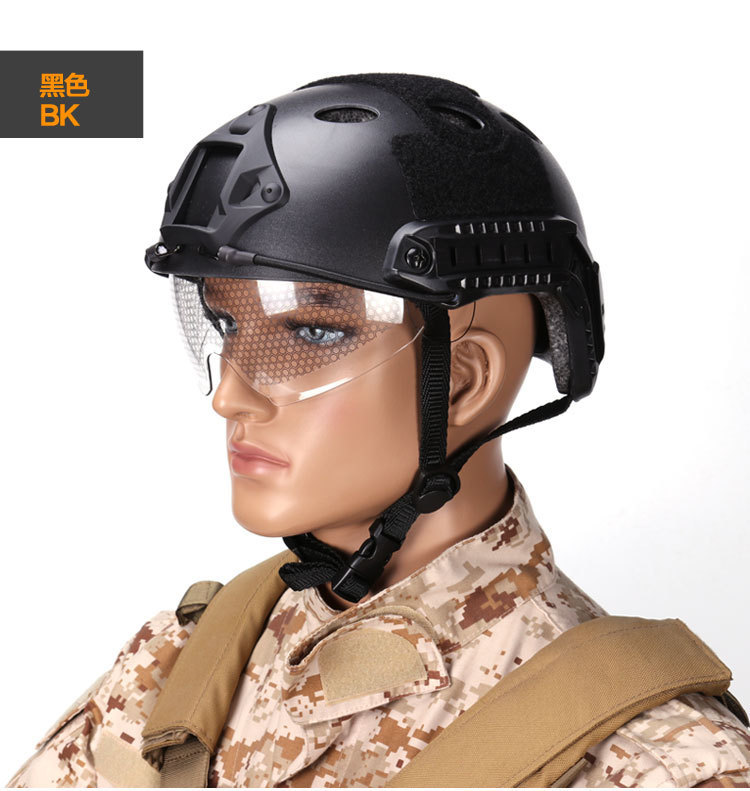 RÁPIDO casco táctico gafas protectoras versión PJ/Respuesta Rápida casco táctico anticolisión casco de equitación