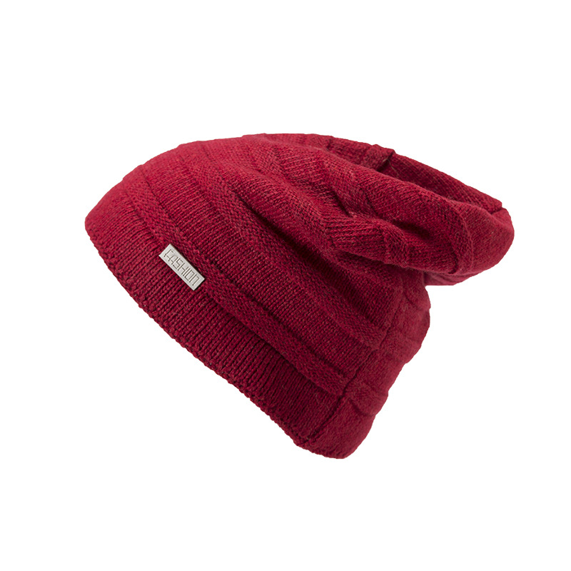 Gestrickte Samtwoll-beanie Für Damen Und Herren Mit Ohrenschutz_voghion.com