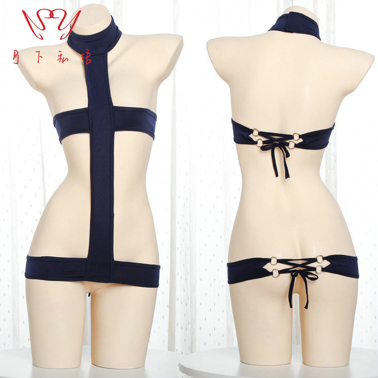 Under the Moon whispering European and American sexy lingerie bed extreme temptation three-point binding passion suit 1805 Under the Moon whispering European and American sexy lingerie bed extreme temptation three-point binding passion suit 1805