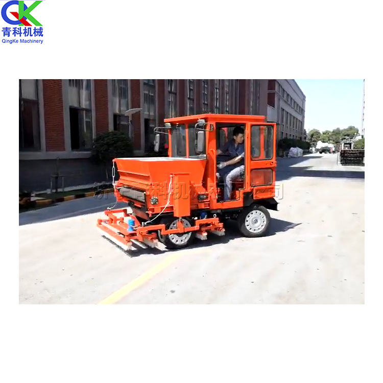 四轮车式冲砂机 足球场充沙机 液压传动 仿真草坪填充橡胶颗粒