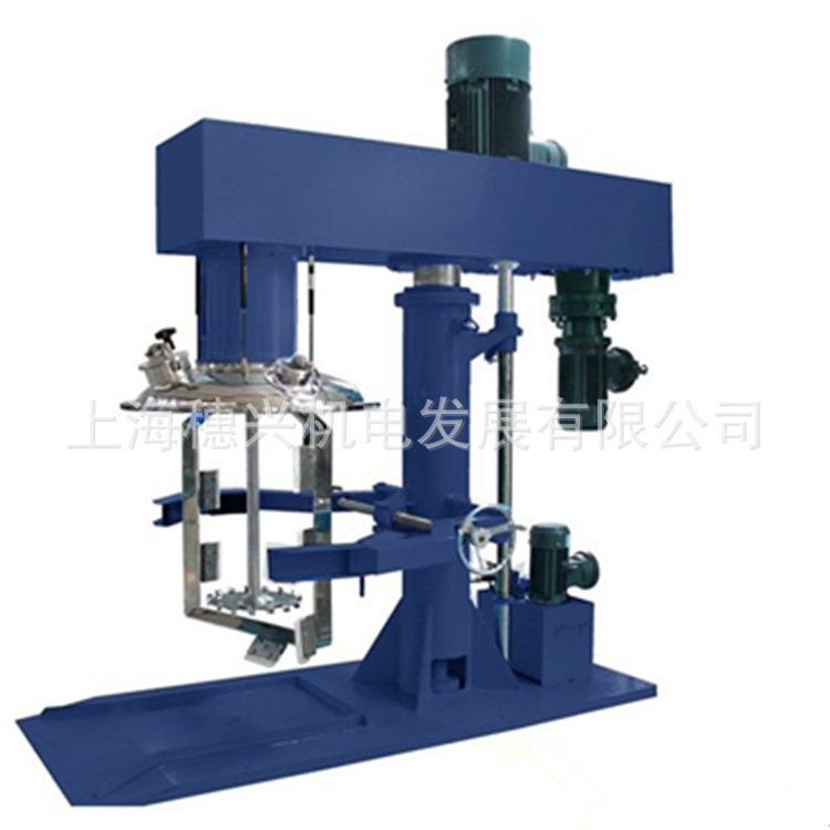 供应22KW胶水三轴强力搅拌机 立式电动升降研磨分散均质搅拌机