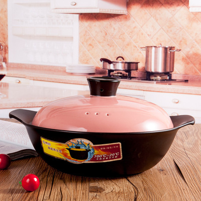 陶瓷湯鍋可幹燒高溫耐熱陶瓷砂鍋 養生湯煲 禮品贈品鍋 天然砂鍋