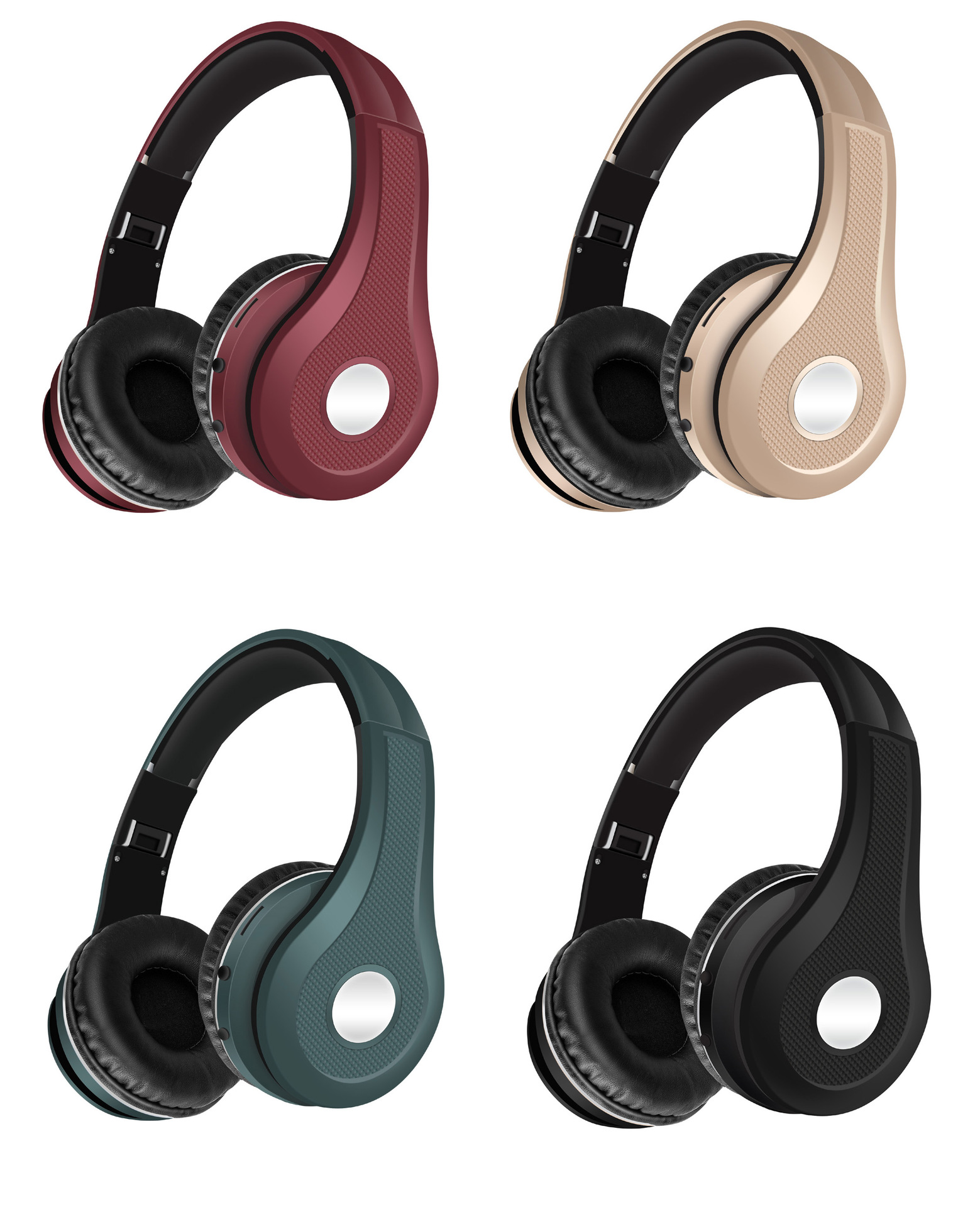 MS-K5跨境新款头戴式插卡收音无线蓝牙耳机 低音炮手机礼品
