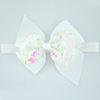 Children's flashing hair accessory, elastic headband with bow, European style, wholesale