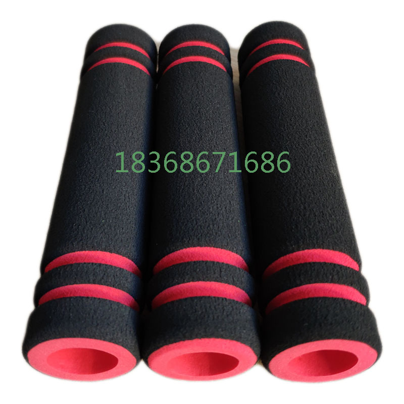 特价发泡NBR双色海绵把手套 自行车骑行泡棉护手套 橡塑海绵把套