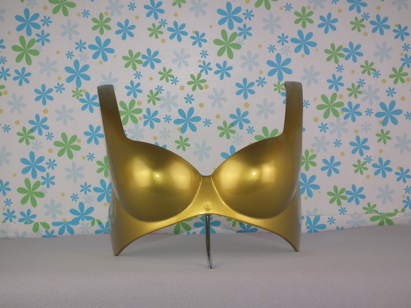 厂家统一市价火爆直销 ABS 塑料土豪金颜色比基尼 文胸内衣展示模