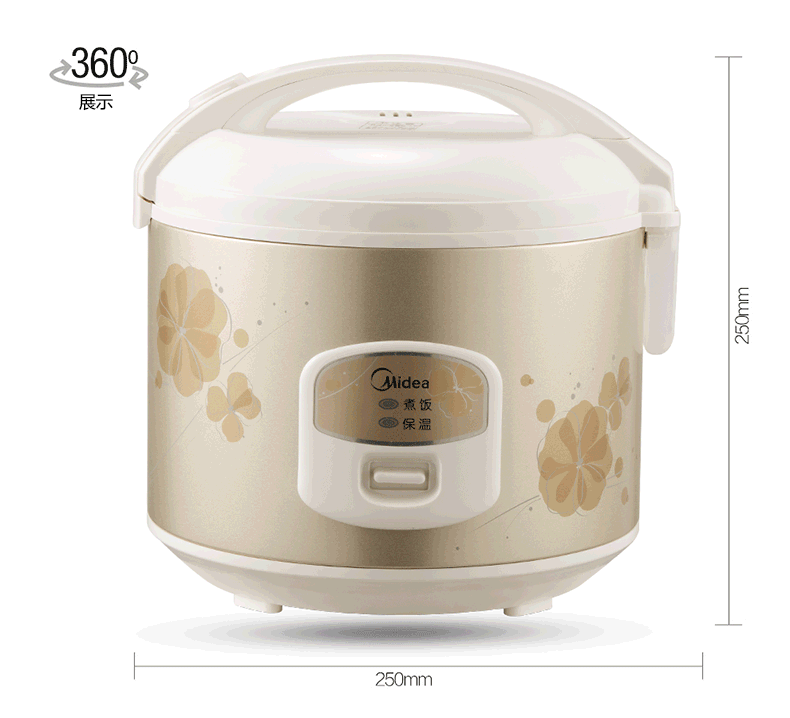 美的 MB-WYJ301电饭煲锅家用3L老式电饭锅煲迷你1-2-3-4人