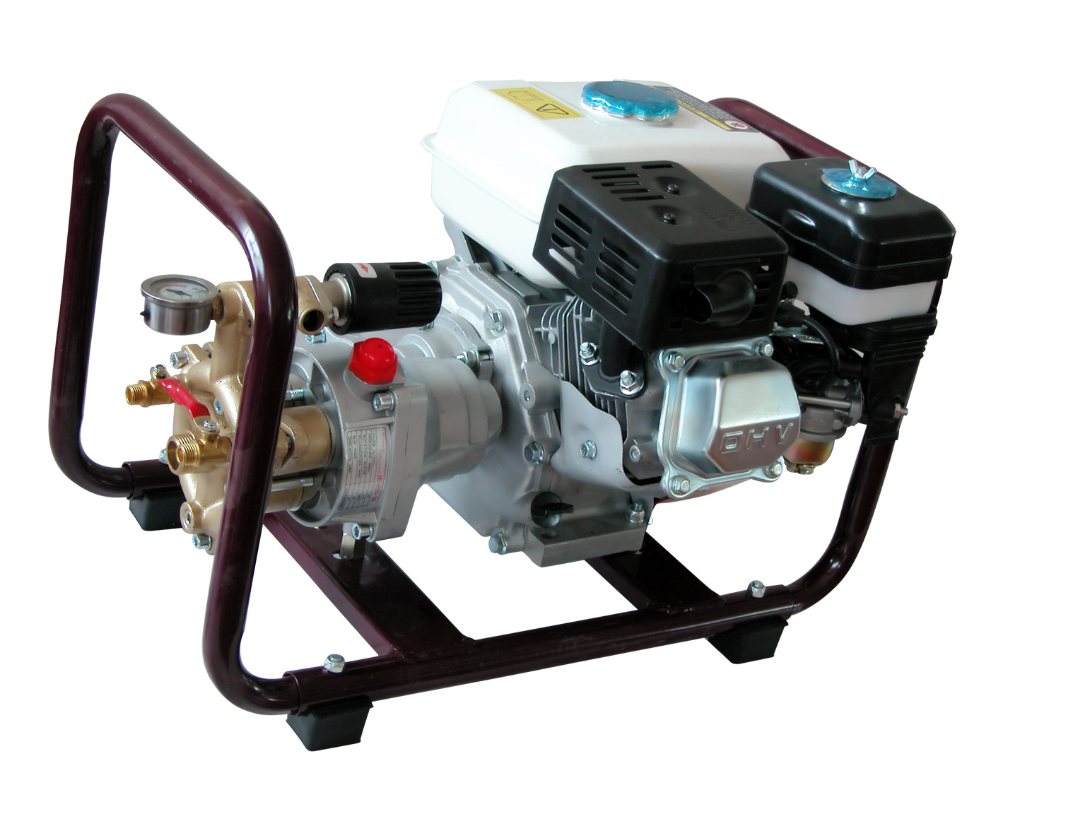 迪利担架式手提直连果树汽油机打药机高压三缸柱塞泵喷药喷雾机器