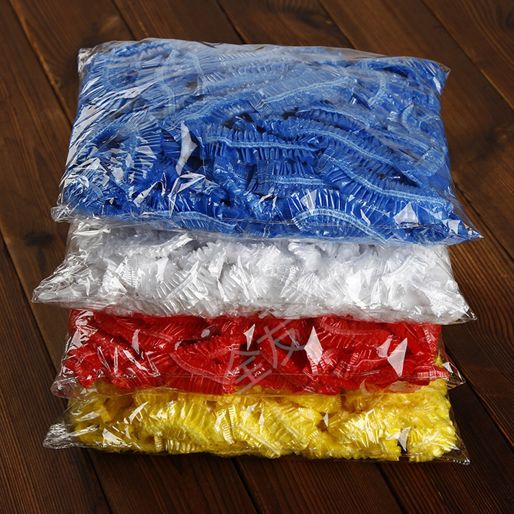 Disposable waterproof plastic shower cap for children and adults for…