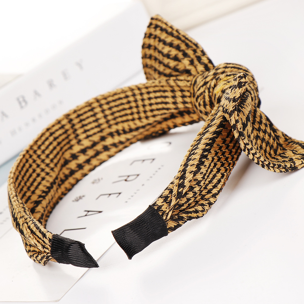 Korea  Fashion New  Big Bow Broadband Tooth Headband Wholesale Nihaojewelry display picture 9