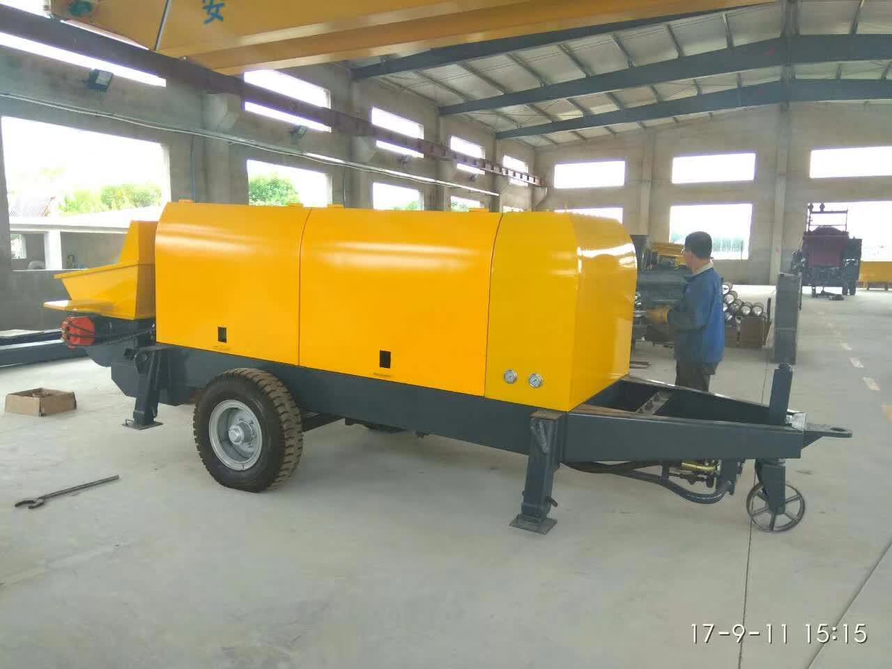 80泵 打50mm鹅卵石 配150米输送管 80.16.110电动地泵 打150米高