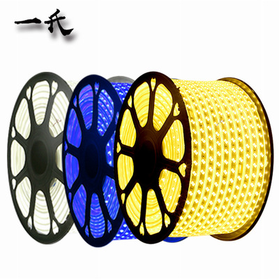 led Light belt 5050 Waterproof high pressure 2835 Double row, three row 220V a living room Cainihong Flexible LED Light Bar