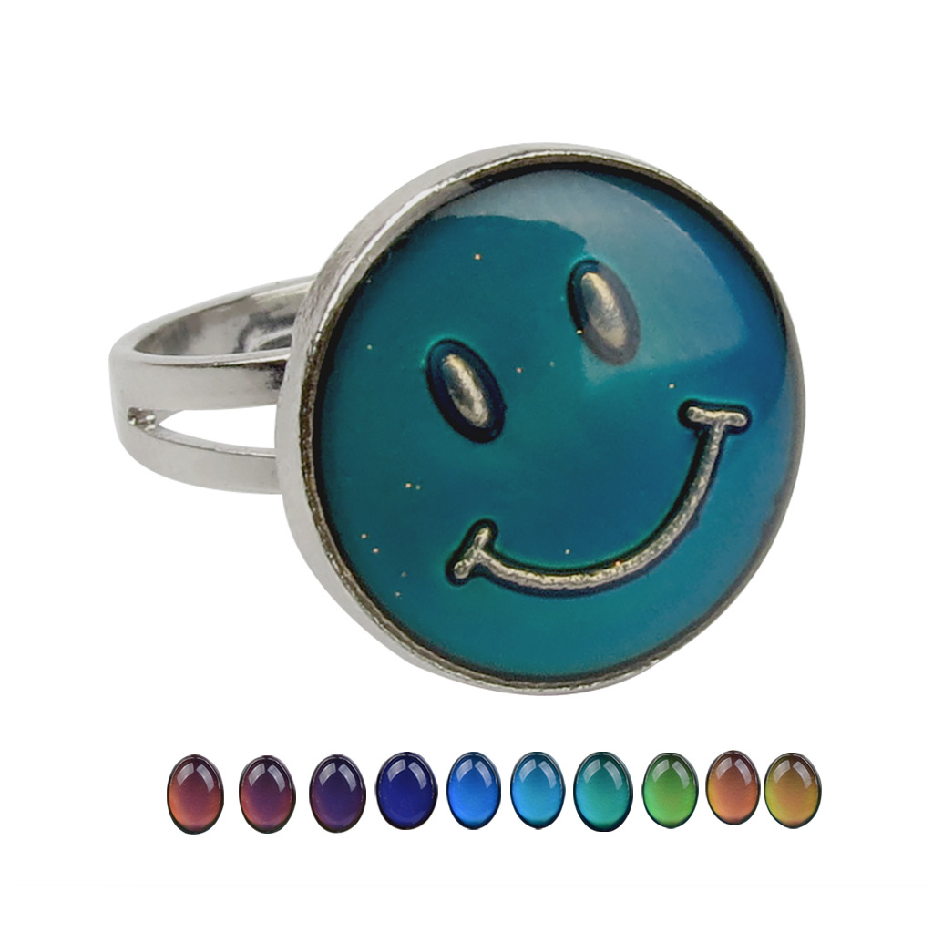 Anillo De Pareja De Cara Sonriente De Moda display picture 7