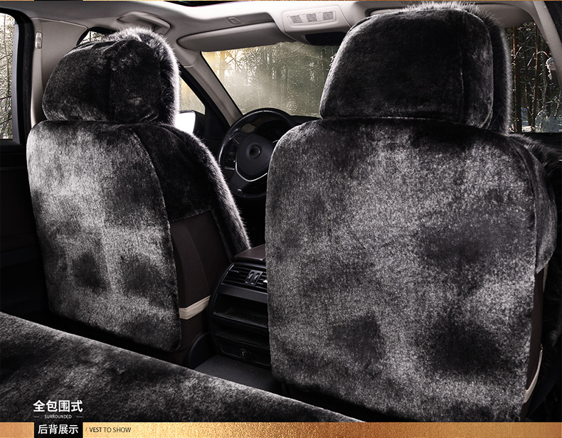 New Car Seat Cover Full Surround Winter Plush Warm Car Seat Cover