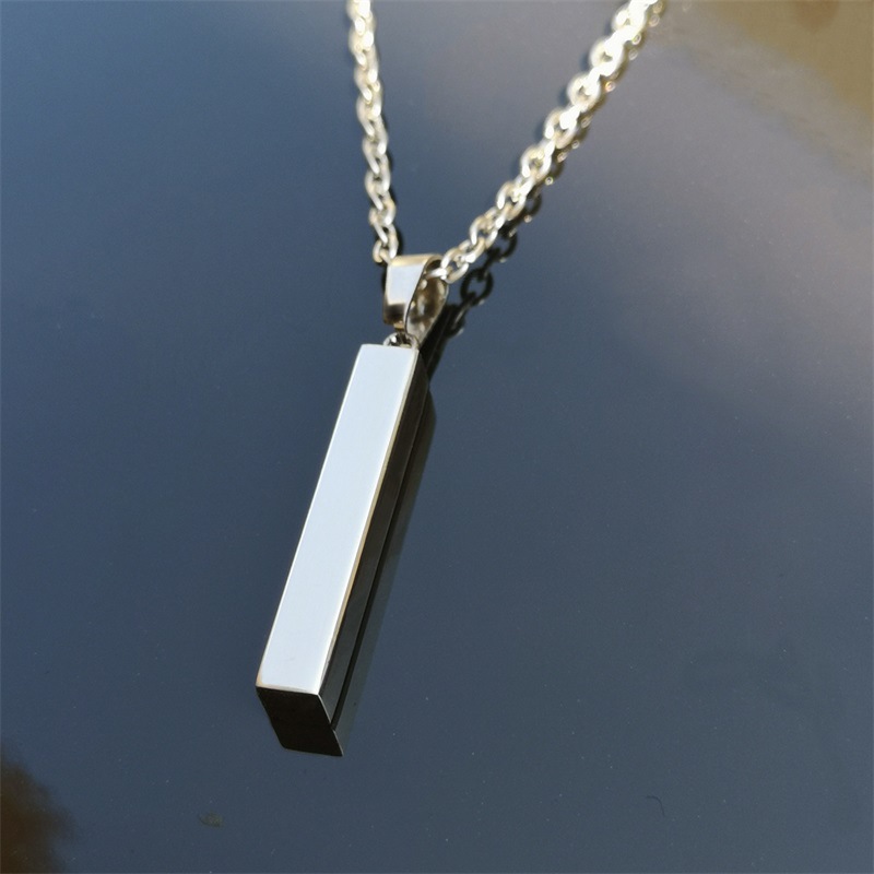 1 Piece Fashion Letter Stainless Steel Couple Pendant Necklace display picture 4