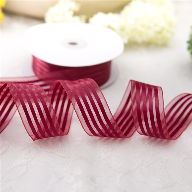 专业生产销售各种高质量韩国DIY饰品配件缎带丝带条纹带纱带缎面
