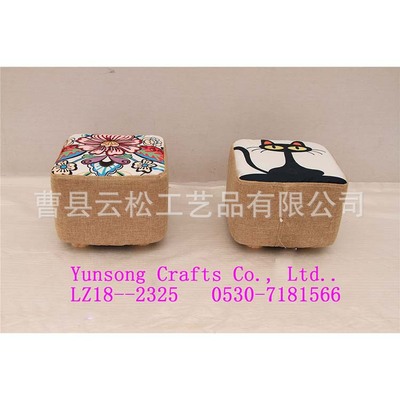 Shoe stool direct deal fashion Chairs &amp; Stools Wholesale small cloth stools Fabric art Shoe changing stool originality