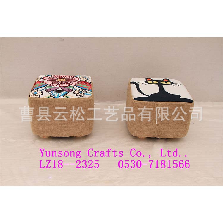 Shoe stool direct deal fashion Chairs &amp; Stools Wholesale small cloth stools Fabric art Shoe changing stool originality