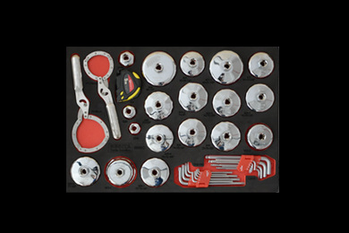 39件机油格扳手工具托组套