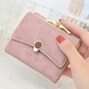 Cross border fold Buckle have cash less than that is registered in the accounts lady wallet Korean Edition Solid Small clip coin purse