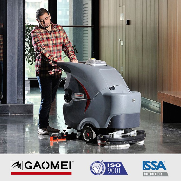 东莞洗地机_高美GM70BT手推式洗地机_专业地面清洁设备