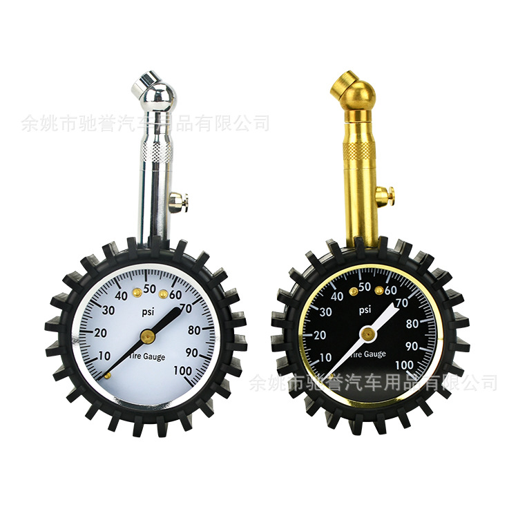 金色款家用迷你胎压表 汽车检查工具 制做轮胎气压表压力表