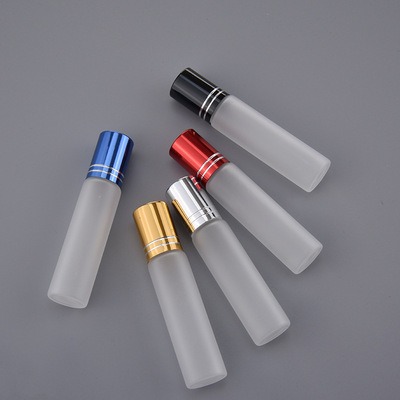 10ml精油分装瓶 便携式眼霜钢珠走珠瓶 透明玻璃现货供应