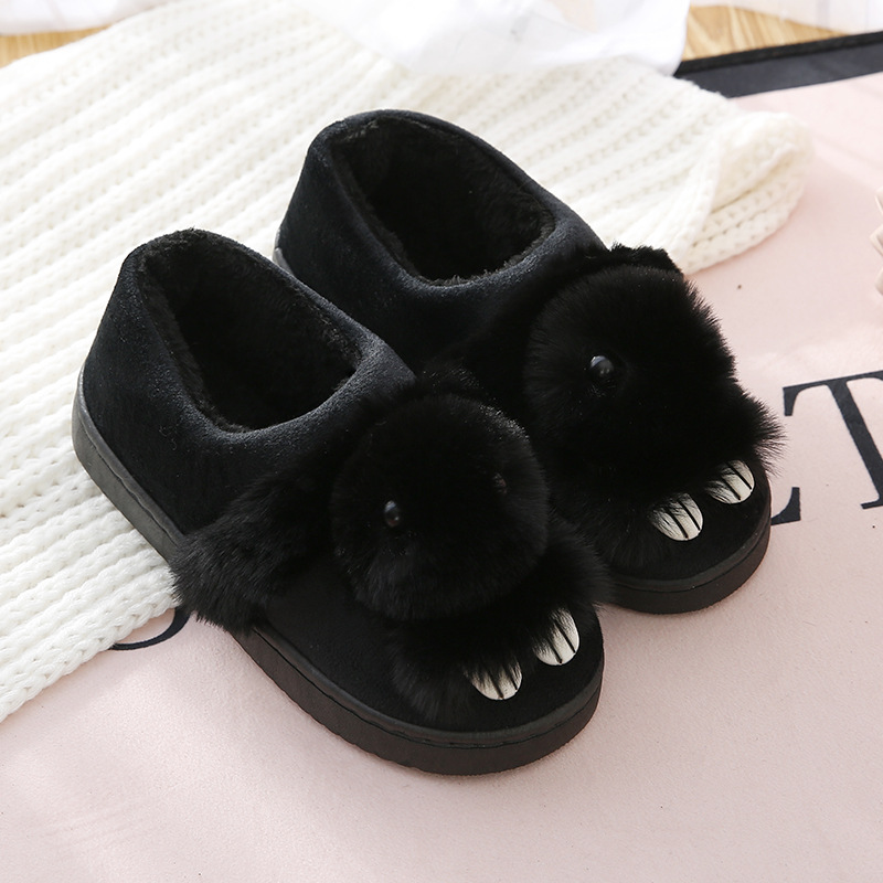 Winter cartoon rabbit cotton slippers Women's home cotton slippers Thick wear-resistant wild indoor warm slippers